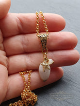 Load image into Gallery viewer, Beautiful White Olive Shell Necklace with Electroplated Gold Edging - Featuring Sea Star Charm Which Symbolises Renewal and Regeneration