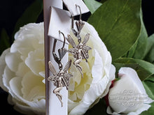 Load image into Gallery viewer, Fairy, Drop/Dangle Earrings, Art Deco/Art Nouveau Style, Antiqued Finish, Stainless Steel LeverBack Closure, 4x1.6cm(40x16mm/1.57x63 Inches)