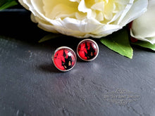 Load image into Gallery viewer, Haunted House Halloween Stud Earrings, 12mm | 1.2cm | 0.47 Inches