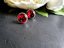 Load image into Gallery viewer, Haunted House Halloween Stud Earrings, 12mm | 1.2cm | 0.47 Inches