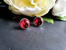 Load image into Gallery viewer, Haunted House Halloween Stud Earrings, 12mm | 1.2cm | 0.47 Inches