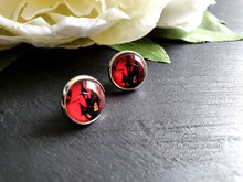 Load image into Gallery viewer, Haunted House Halloween Stud Earrings, 12mm | 1.2cm | 0.47 Inches