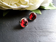 Load image into Gallery viewer, Haunted House Halloween Stud Earrings, 12mm | 1.2cm | 0.47 Inches