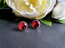 Load image into Gallery viewer, Haunted House Halloween Stud Earrings, 12mm | 1.2cm | 0.47 Inches