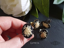 Load image into Gallery viewer, Adjustable Fairy with Flowers Cameo Ring - Filigree Detail - 18x25mm - Silver Plated/Gunmetal/Antiqued Bronze/Goldtone Finish Ring Base