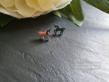 Load image into Gallery viewer, Dainty Unicorn Stud Earrings - Stainless Steel - 1.2x0.8cm/12x8mm/0.47x0.31 Inches - Mirror Polish Finish