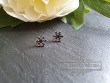 Load image into Gallery viewer, Dainty Snowflake Stud Earrings - Hypoallergenic Stainless Steel - 1cm/10mm/0.39 Inches Diameter