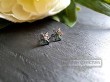 Load image into Gallery viewer, Dainty Snowflake Stud Earrings - Hypoallergenic Stainless Steel - 1cm/10mm/0.39 Inches Diameter