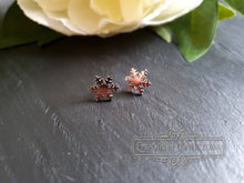 Load image into Gallery viewer, Dainty Snowflake Stud Earrings - Hypoallergenic Stainless Steel - 1cm/10mm/0.39 Inches Diameter