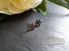 Load image into Gallery viewer, Dainty Snowflake Stud Earrings - Hypoallergenic Stainless Steel - 1cm/10mm/0.39 Inches Diameter