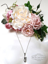 Load image into Gallery viewer, Anatomical Heart, 3 Dimensional Design, Antiqued Silvertone Finish with Silvertone Chain