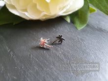Load image into Gallery viewer, Tiny Palm Trees, Stainless Steel Stud Earrings, Hypoallergenic,, Mirror Polish Finish, 1x0.8cm(0.39x0.31 Inches)