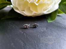 Load image into Gallery viewer, Evil Eye Stud Earrings, Hypoallergenic Stainless Steel, .09x.06cm (9x6mm/.035x.023 Inches)