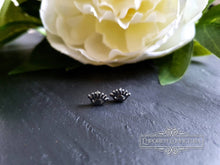Load image into Gallery viewer, Evil Eye Stud Earrings, Hypoallergenic Stainless Steel, .09x.06cm (9x6mm/.035x.023 Inches)