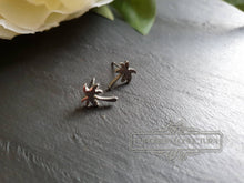 Load image into Gallery viewer, Tiny Palm Trees, Stainless Steel Stud Earrings, Hypoallergenic,, Mirror Polish Finish, 1x0.8cm(0.39x0.31 Inches)
